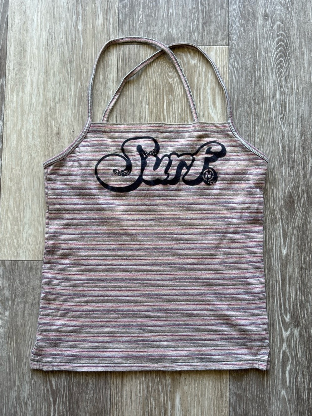 Vintage 90s Y2K Nautica Jeans Company Striped Surf Beach Tank Top Size M